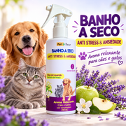 Banho a Seco Anti Stress Petfleur 250 ml para cães e gatos