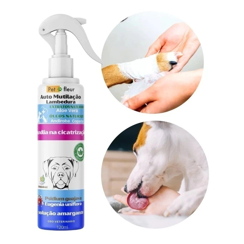 Anti Mutilação Lambedura Cicatrizante Pet Natural Caes Gatos - Envio Imediato - comprar online
