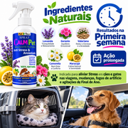Spray CalmPet Petfleur 120 ml com destaque para relaxamento natural