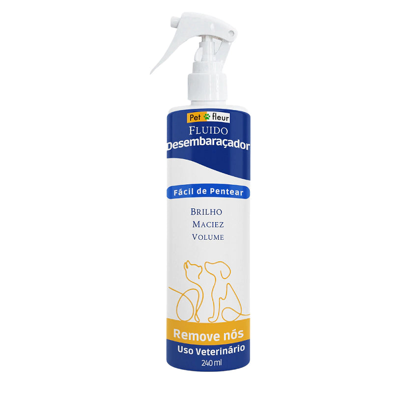 Fluido Ultra Desembaraçador De Pelos para Cães e Gatos - PetFleur 240ml - Penteado Fácil na internet