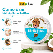 Hidrata Patas Petfleur – Balm Hidratante para Cães e Gatos 30g - Petfleur