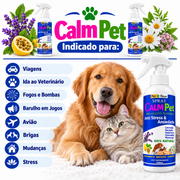Spray CalmPet Petfleur 120 ml em arte de conforto e bem-estar para pets