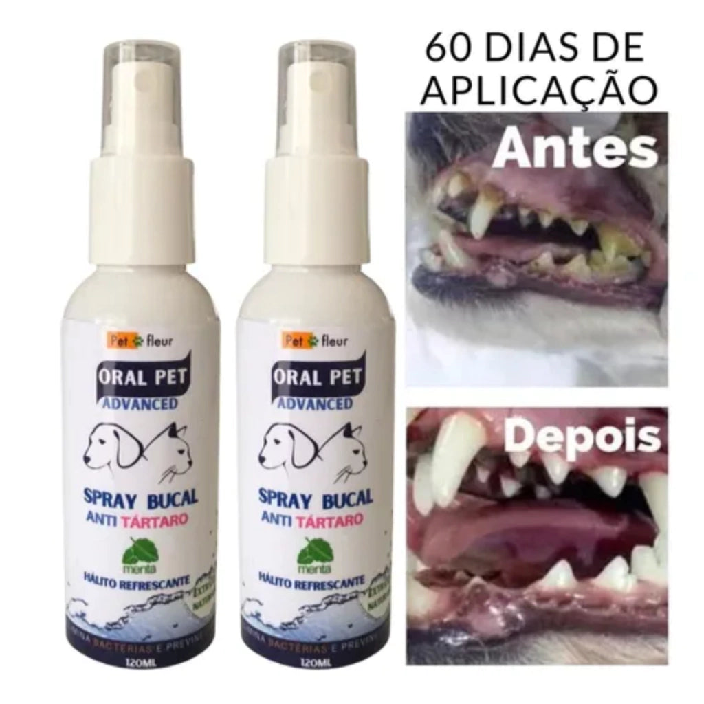 Spray para Higiene Bucal de Cães e Gatos 120ml | OralPet Petfleur - loja online