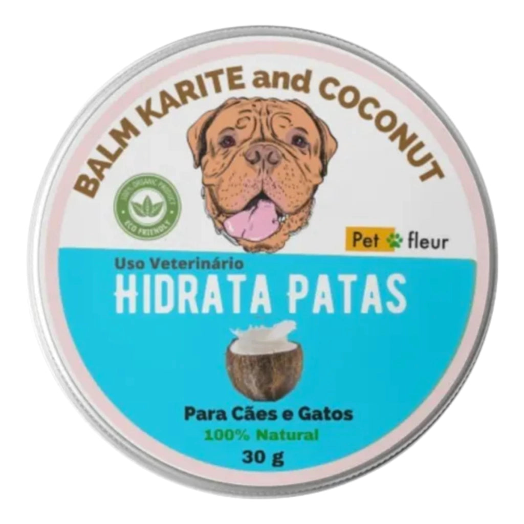 Hidrata Patas Petfleur balm hidratante 30g para cães e gatos