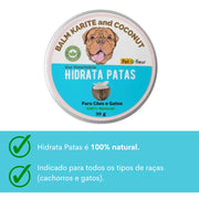 Hidrata Patas Petfleur para cuidado e hidratação dos coxins