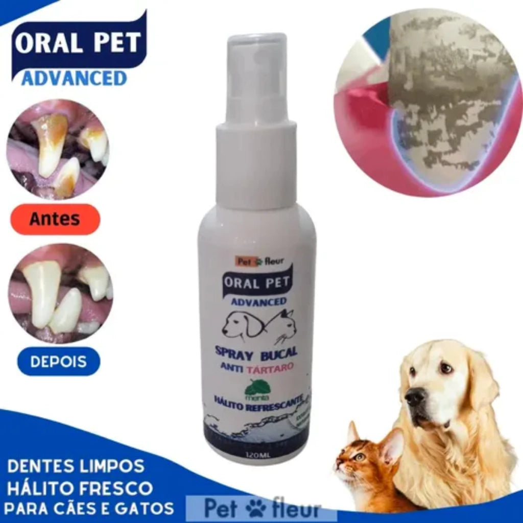 Spray para Higiene Bucal de Cães e Gatos 120ml | OralPet Petfleur - Petfleur
