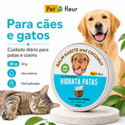 Hidrata Patas Petfleur – Balm Hidratante para Cães e Gatos 30g - Petfleur