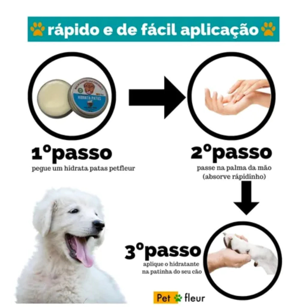Como aplicar Hidrata Patas Petfleur nos coxins de cães e gatos