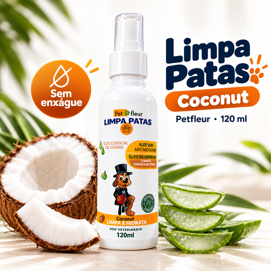 Spray Limpa Patas Petfleur 120 ml