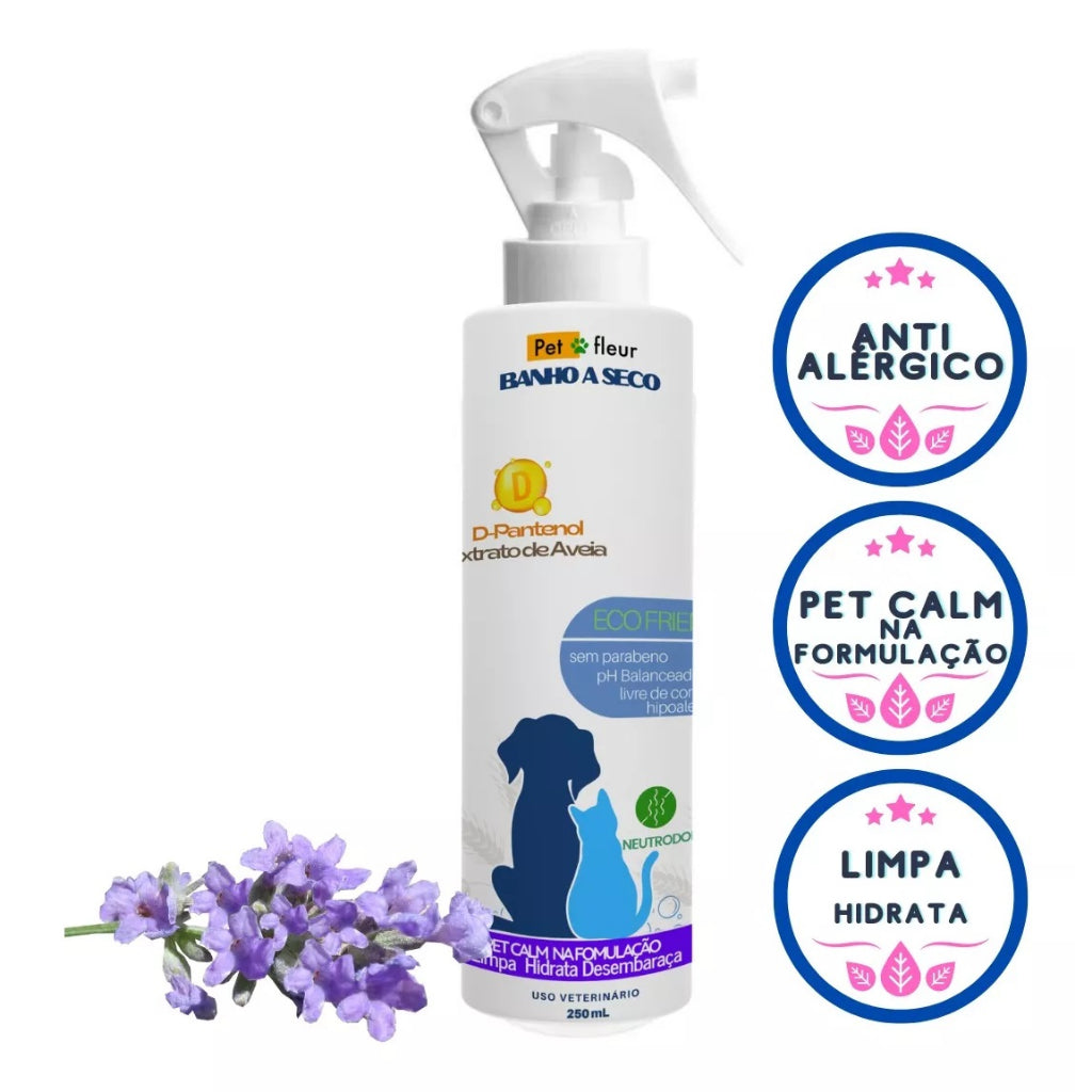 Banho a Seco Lavanda Petfleur - benefícios, referência Shopee histórica