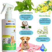 Banho a Seco Neem Petfleur para cães e gatos
