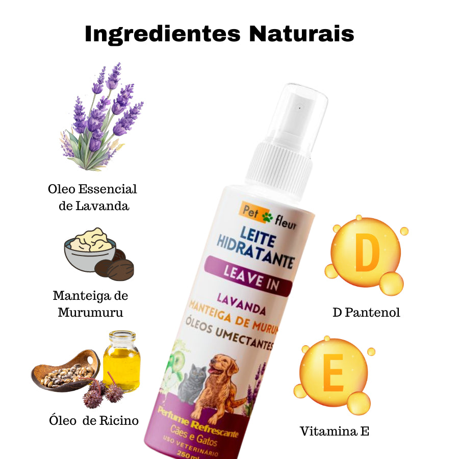 Leite Hidratante Lavanda Petfleur - ingredientes, referência Shopee histórica