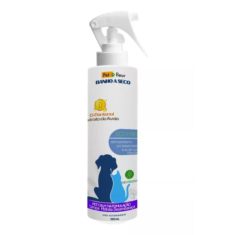 Banho a Seco Lavanda Petfleur - produto em fundo branco, referência histórica