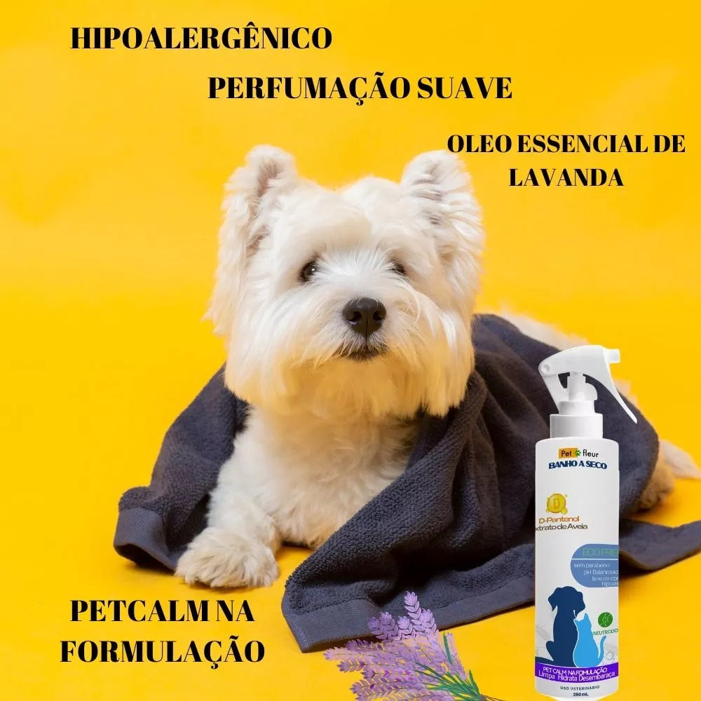Banho a Seco Lavanda Petfleur - arte do anúncio Shopee histórica