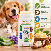 Stick Balm Petfleur 50 g para patas, focinho e calos de apoio de cães e gatos