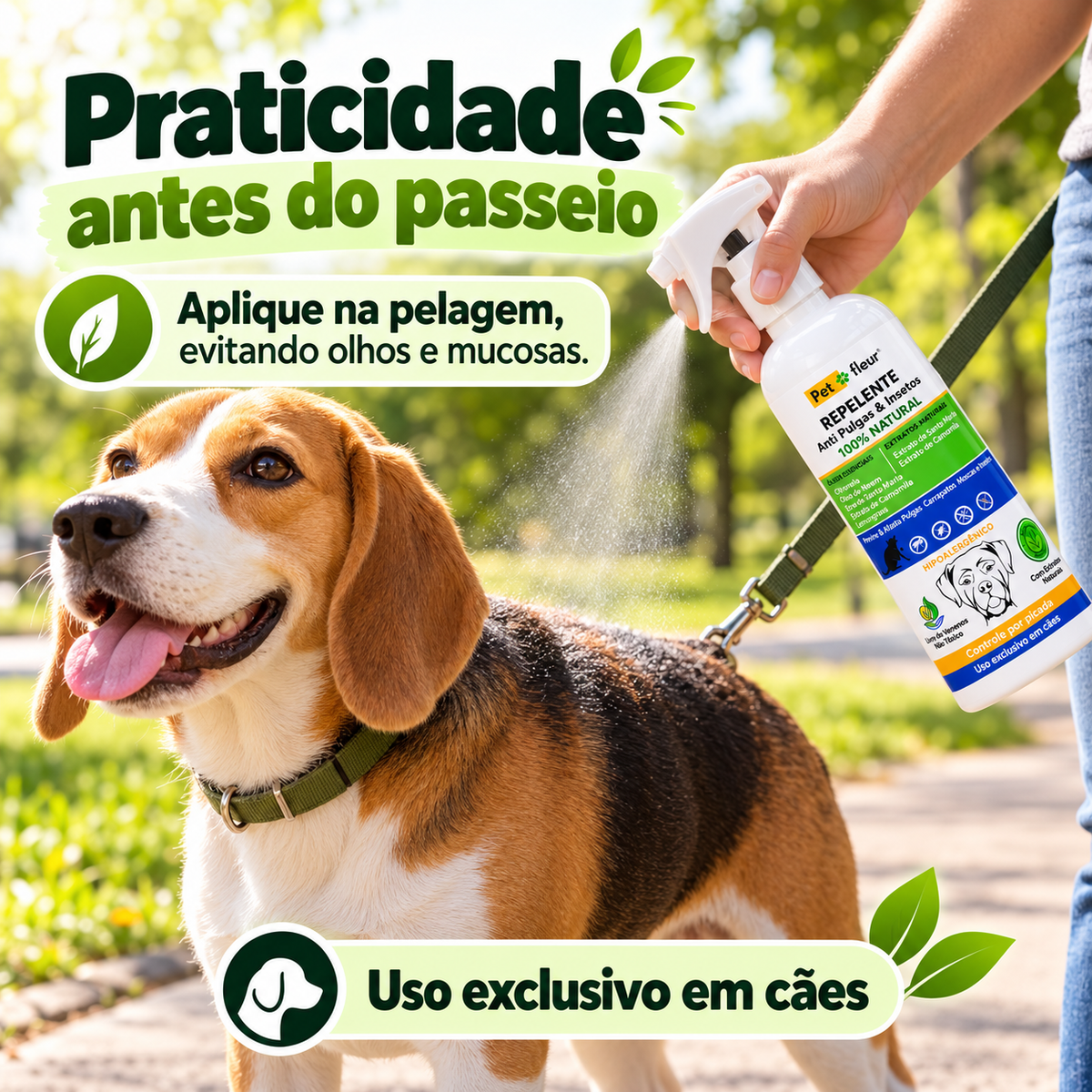 Spray Repelente Natural Petfleur 120 ml